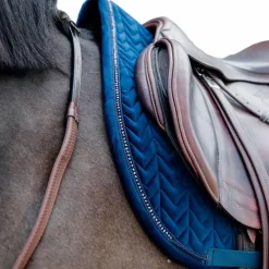 Tapis Cso/ Mixtes|Tapis De Selle*Kentucky Horsewear - Tapis de selle Velvet Pearls jumping Marine