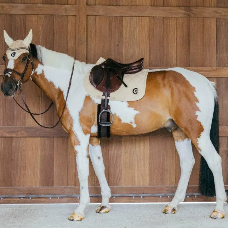 Tapis Cso/ Mixtes|Tapis De Selle*Kentucky Horsewear - Tapis de selle Wave jumping 3D logo Beige
