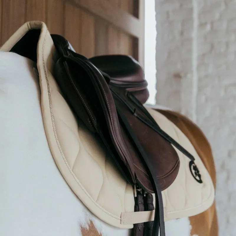 Tapis Cso/ Mixtes|Tapis De Selle*Kentucky Horsewear - Tapis de selle Wave jumping 3D logo Beige