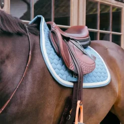 Tapis Cso/ Mixtes|Tapis De Selle*Kentucky Horsewear - Tapis de selle Plaited Cord ciel Bleu