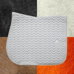 Tapis Cso/ Mixtes|Tapis De Selle*Kentucky Horsewear - Tapis de selle Fishbone Blanc