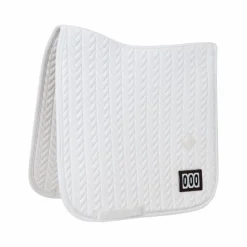 Tapis De Dressage|Tapis De Selle*Kentucky Horsewear - Tapis de dressage Fishbone Compétition 2 numéros Blanc