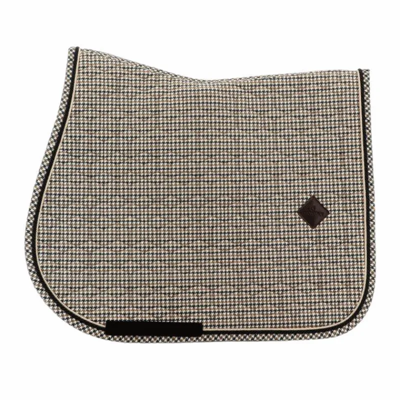 Online - Tapis de selle Pied de Poule brun Tapis De Selle|Tapis Cso/ Mixtes