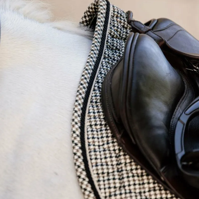 Online - Tapis de selle Pied de Poule brun Tapis De Selle|Tapis Cso/ Mixtes