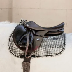 Online - Tapis de selle Pied de Poule brun Tapis De Selle|Tapis Cso/ Mixtes