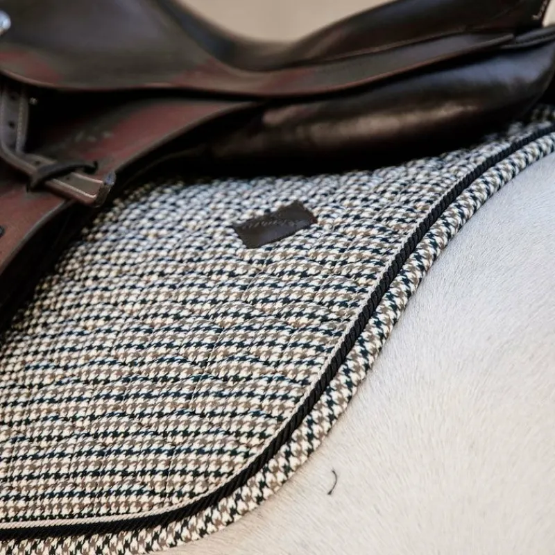 Online - Tapis de selle Pied de Poule brun Tapis De Selle|Tapis Cso/ Mixtes