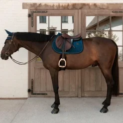 Tapis De Selle|Tapis Cso/ Mixtes*Kentucky Horsewear - Tapis de selle Velvet Mini Pearls Marine