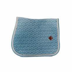 Tapis De Selle|Tapis Cso/ Mixtes*Kentucky Horsewear - Tapis de selle Velvet Jumping Ciel Bleu