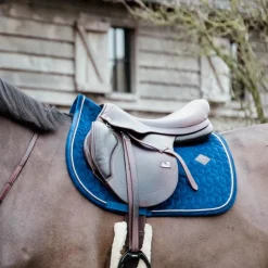 Tapis De Selle|Tapis Cso/ Mixtes*Kentucky Horsewear - Tapis de selle Basic Velvet jumping Marine