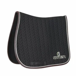 Tapis Cso/ Mixtes|Tapis De Selle*Kentucky Horsewear - Tapis de selle Fishbone cuir Noir