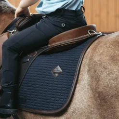 New - Tapis de selle color edition cuir marine pour minis Collection 