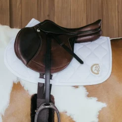 Tapis Cso/ Mixtes|Tapis De Selle*Kentucky Horsewear - Tapis de selle Wave jumping 3D logo Blanc