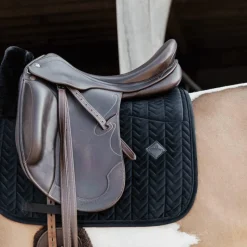 Tapis/ Amortisseur|Tapis De Selle*Kentucky Horsewear - Tapis de dressage Skin Friendly Velvet Noir