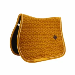 Tapis De Selle|Tapis Cso/ Mixtes*Kentucky Horsewear - Tapis de selle Velvet Jumping Moutarde Jaune