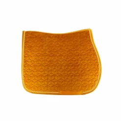 Tapis De Selle|Tapis Cso/ Mixtes*Kentucky Horsewear - Tapis de selle Velvet Jumping Moutarde Jaune