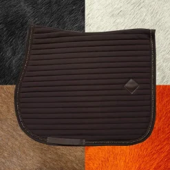 Tapis De Selle|Tapis Cso/ Mixtes*Kentucky Horsewear - Tapis de selle Pearls marron MarronVarianteCheval/ Poney D / Marron - 129,99€