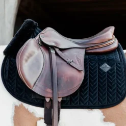 Tapis/ Amortisseur|Tapis De Selle*Kentucky Horsewear - Tapis de selle Skin Friendly Velvet Noir