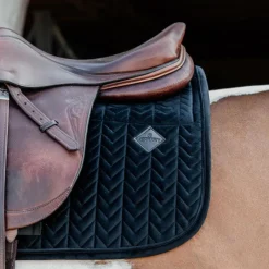 Tapis/ Amortisseur|Tapis De Selle*Kentucky Horsewear - Tapis de selle Skin Friendly Velvet Noir