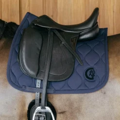 Tapis De Dressage|Tapis De Selle*Kentucky Horsewear - Tapis de dressage Wave 3D logo Marine