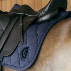 Tapis De Dressage|Tapis De Selle*Kentucky Horsewear - Tapis de dressage Wave 3D logo Marine