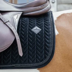 Hot - Tapis de selle Velvet Pearls jumping Tapis Cso/ Mixtes|Tapis De Selle