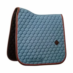 Dressage|Tapis De Dressage*Kentucky Horsewear - Tapis de dressage Onion Quilt Leather Neon Bleu