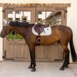 Discount - Tapis de selle Velvet Printing pied de poule / blanc Collection 