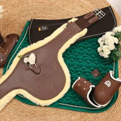 Hot - Tapis de selle Velvet Jumping Foncé Tapis De Selle Poneys|Collection 