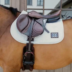 Tapis Cso/ Mixtes|Tapis De Selle*Kentucky Horsewear - Tapis de selle Fishbone Compétition 2 numéros Blanc