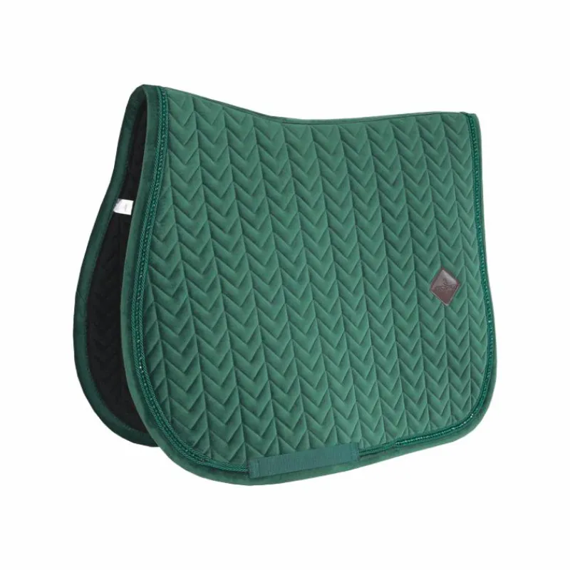 Tapis De Selle|Tapis Cso/ Mixtes*Kentucky Horsewear - Tapis de selle Velvet Pearls sapin Vert