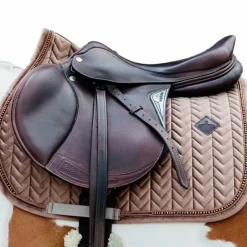Tapis De Selle|Tapis Cso/ Mixtes*Kentucky Horsewear - Tapis de selle Velvet Pearls jumping Beige