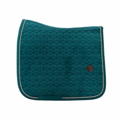 Tapis De Selle|Tapis De Dressage*Kentucky Horsewear - Tapis de dressage Velvet Emeraude Bleu