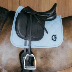 Tapis De Dressage|Dressage*Kentucky Horsewear - Tapis de dressage Wave 3D logo clair Bleu