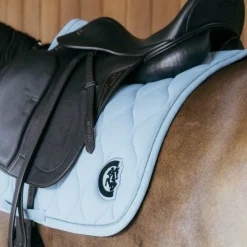 Tapis De Dressage|Dressage*Kentucky Horsewear - Tapis de dressage Wave 3D logo clair Bleu