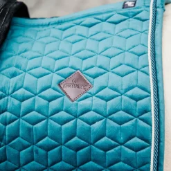 New - Tapis de selle Velvet Jumping Emeraude pour minis Collection 