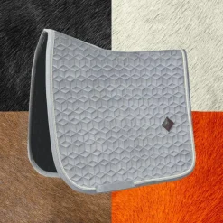 Tapis De Dressage|Tapis De Selle*Kentucky Horsewear - Tapis de dressage Basic Velvet Gris