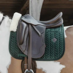 Tapis/ Amortisseur|Tapis De Selle*Kentucky Horsewear - Tapis de dressage Skin Friendly Velvet sapin Vert