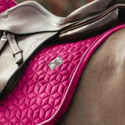 Tapis De Selle|Tapis Cso/ Mixtes*Kentucky Horsewear - Tapis de selle Velvet jumping Fuchsia Rose