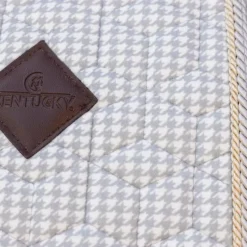 New - Tapis de dressage Velvet Printing pied de poule / blanc Dressage|Collection 