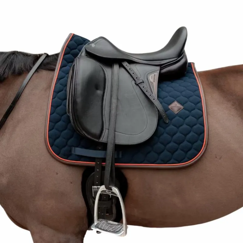 Dressage|Tapis De Dressage*Kentucky Horsewear - Tapis de dressage Onion Quilt Leather Neon Marine