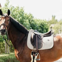 Dressage|Tapis De Dressage*Kentucky Horsewear - Tapis de dressage Pied de Poule Beige