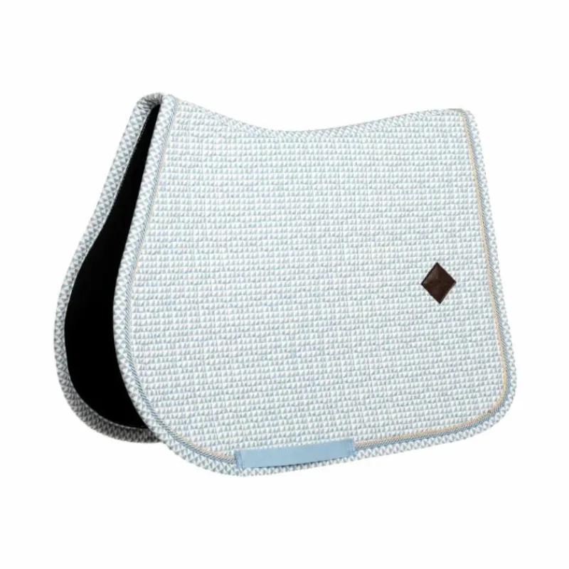 Sale - Tapis de selle Velvet Printing flags light blue Collection "Minis" Kentucky|Tapis De Selle Poneys