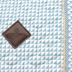 Sale - Tapis de selle Velvet Printing flags light blue Collection