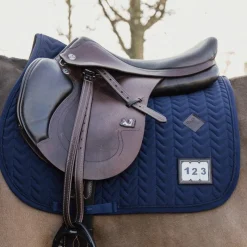 Tapis Cso/ Mixtes|Tapis De Selle*Kentucky Horsewear - Tapis de selle Fishbone Competition Marine