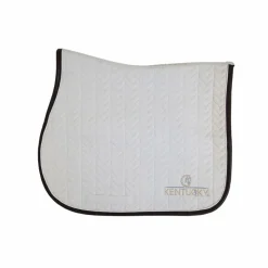 Tapis Cso/ Mixtes|Tapis De Selle*Kentucky Horsewear - Tapis de selle Fishbone blanc cuir