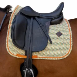 Dressage|Collection "Minis" Kentucky*Kentucky Horsewear - Tapis de dressage Velvet Printing cubes colorfull Orange