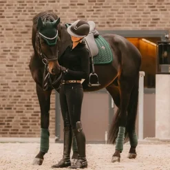 Dressage|Tapis De Dressage*Kentucky Horsewear - Tapis de dressage Velvet Pearls sapin Vert