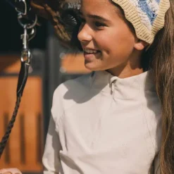 T-Shirts Et Baselayers*Kentucky Horsewear - T-shirt d'entraînement Madrid Kids fille manches longues Beige