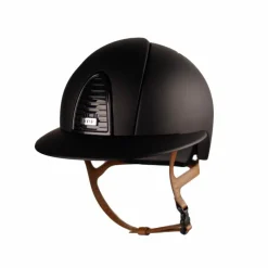 Casques D'Équitation À Visière Polo|Casques D'Équitation*KEP - Casque Cromo 2.0 matt polo jugulaire beige Noir