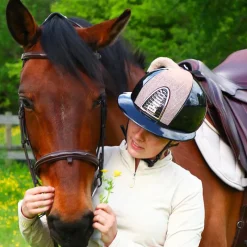 Best - Casque Cromo 2.0 shine pink galaxy polo diamond Casques D'Équitation À Visière Polo|Casques D'Équitation